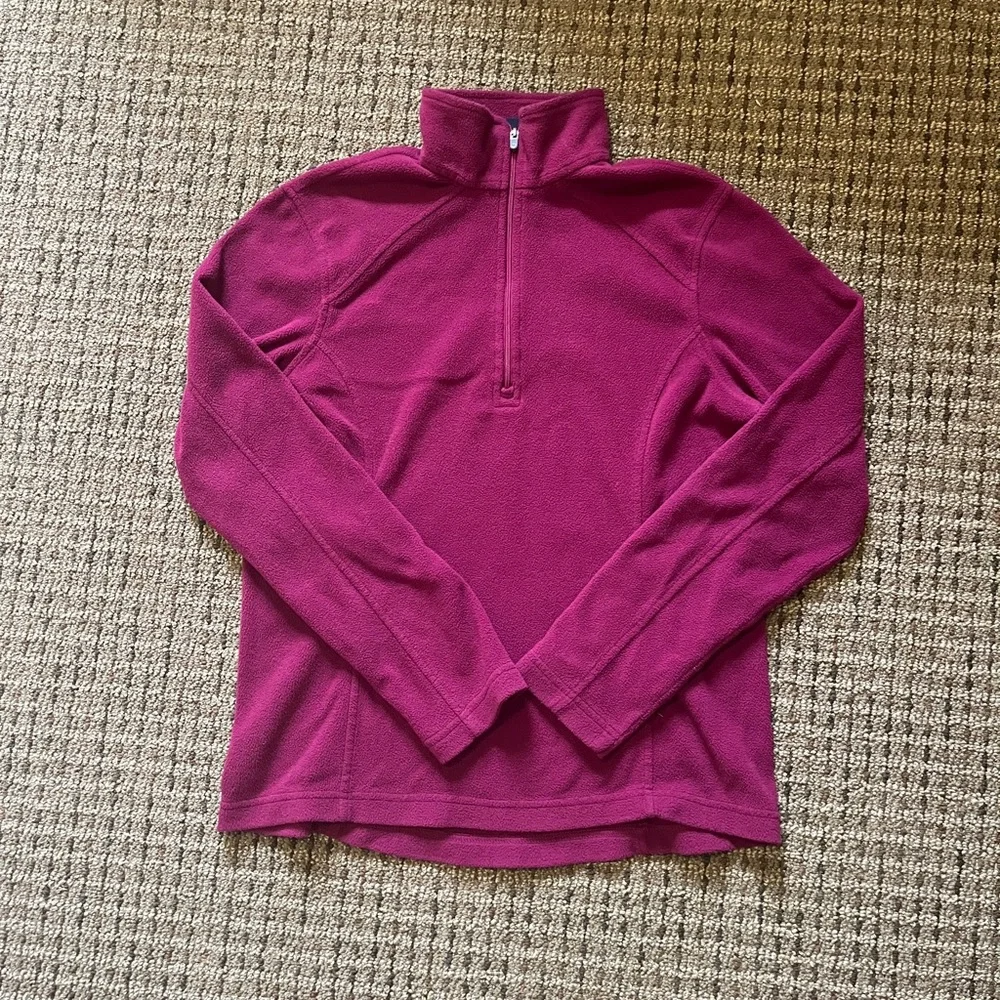 Lands’ End Quarter Zip Fleece - Picture 1 of 3
